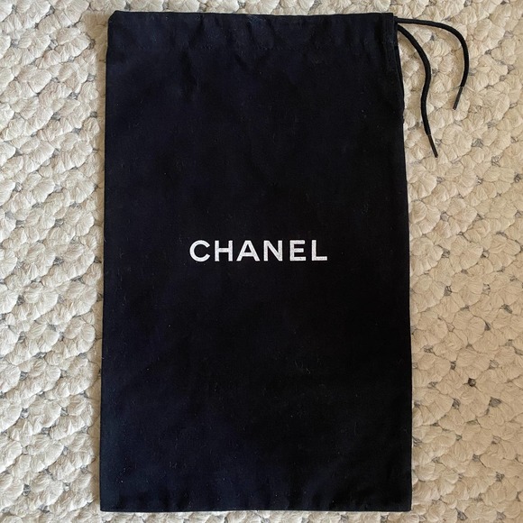 CHANEL Handbags - CHANEL Purse Black White Logo cross-body DUST BAG Sleeper 12.75" 8"